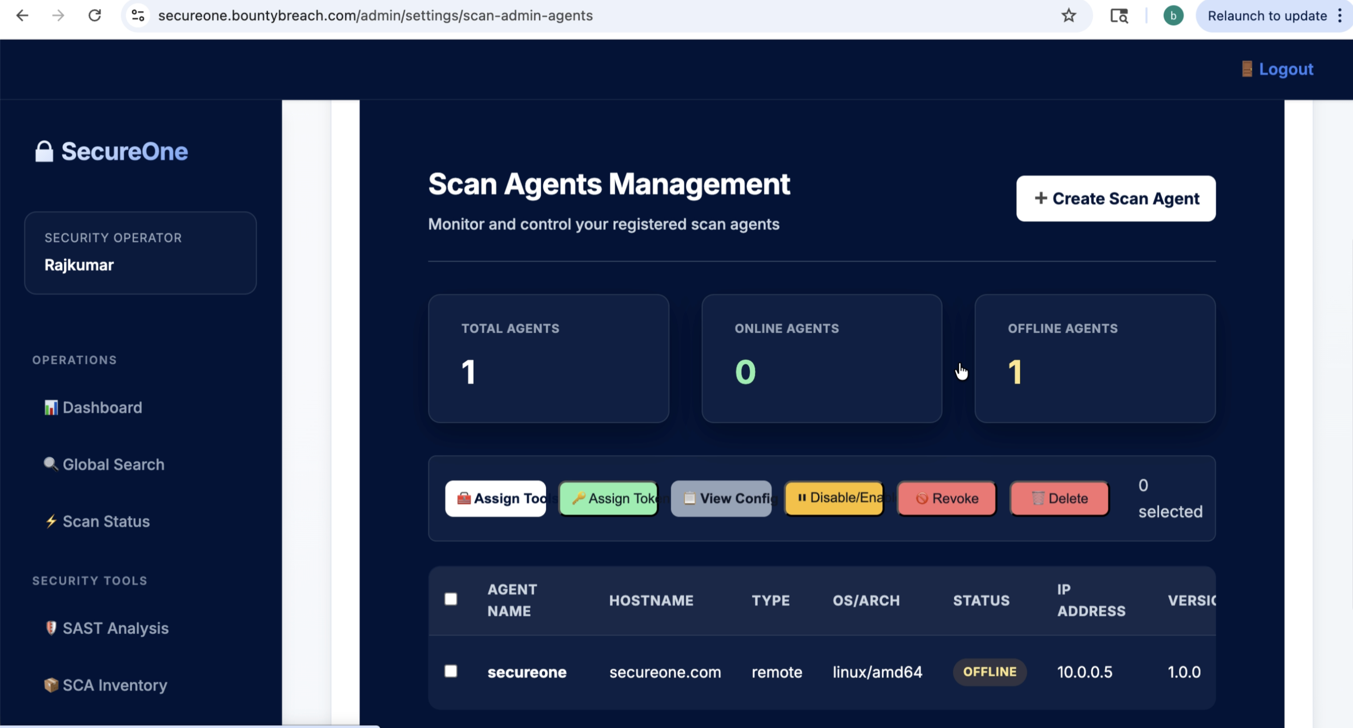 Agent screenshot 16